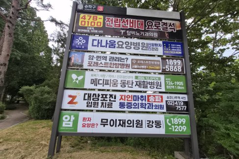 올림픽대교 남단사거리(남단 유슈지 앞)