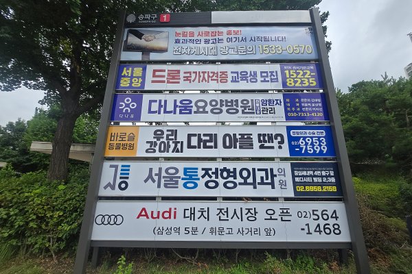 1. 잠실종합운동장 사거리 앞(실내체육관 방향) 사진